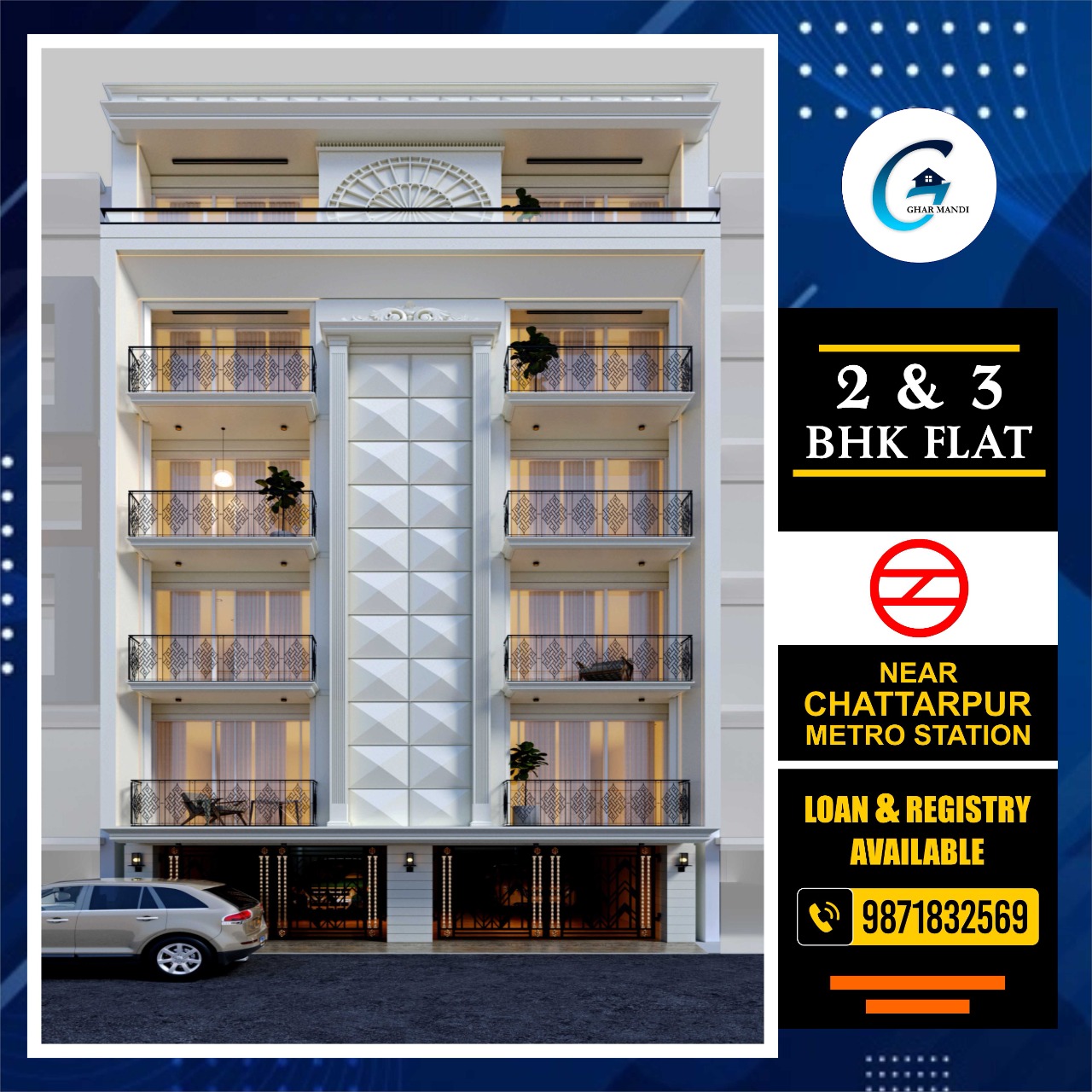 2 BHK With 2 side Balcony South Delhi​