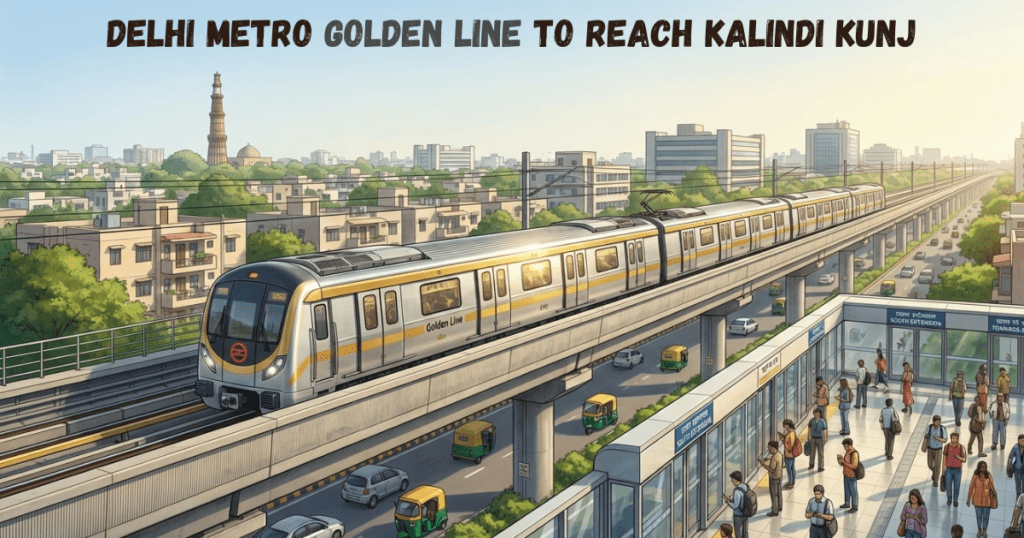 Delhi Metro Golden Line to Reach Kalindi Kunj